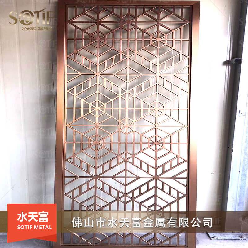 黑鈦酒店不銹鋼屏風(fēng)