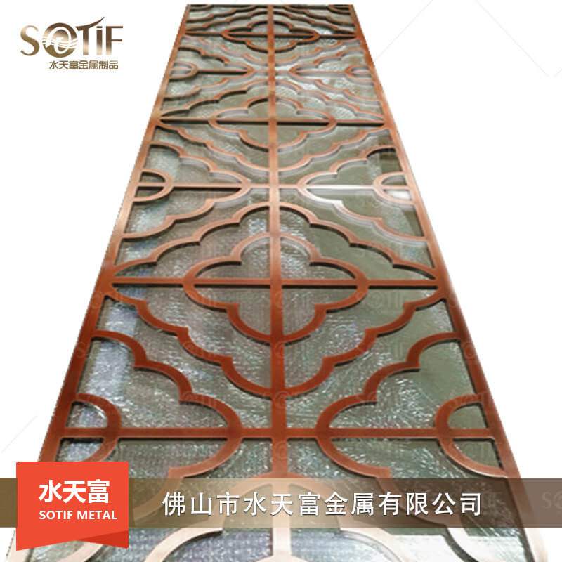 現(xiàn)代輕奢不銹鋼屏風(fēng)1